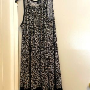 MSK Size 3X Sleeveless Dress Look of Lace with Sequins
